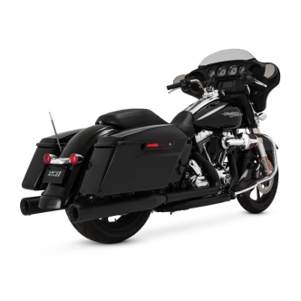 Thorcat 4 Inch Eliminator 400 Slip-On Mufflers In Black For Harley Davidson 2007-2016 Touring Models (ARM555159)