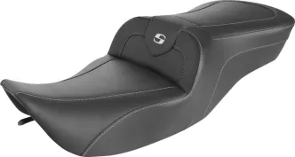 Saddlemen Carbon Fiber Roadsofa Seat For Harley Davidson 1997-2007 Touring FLHR & FLHX Models (897-06-185)