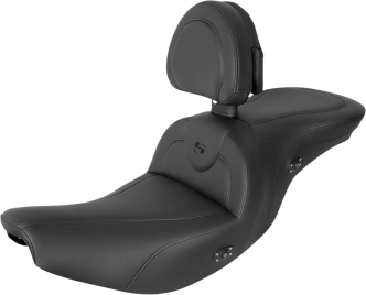 Saddlemen Heated Roadsfoa Seat With Drivers Backrest For Indian 2014-2022 Chief/Chieftain/Springfield & Roadmaster Models (I14-07-187BRHCT)