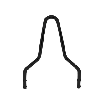Doss 9/16 Inch Round Steel With Pointed Top Sissy bar 11.06 Inch Wide & 14.2 Inch High in Black Finish (ARM228409)