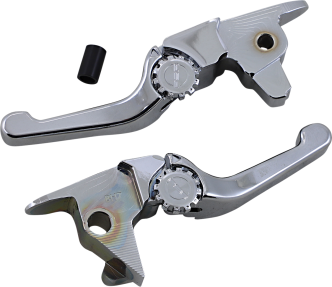 PSR Anthem Shorty Lever Set in Chrome Finish For 2017 FLSS/FLSTFBS With OEM Hydraulic Clutch Models (12-01663-20)