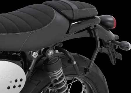 SW-MOTECH SLC Side Carrier Left Black Triumph Street Twin/ Scrambler/ Cup, Thruxton TFC (HTA.11.667.10003)