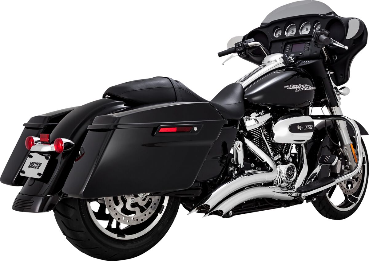 Vance & Hines Big Radius 2 Into 2 Exhaust System With PCX Technology In