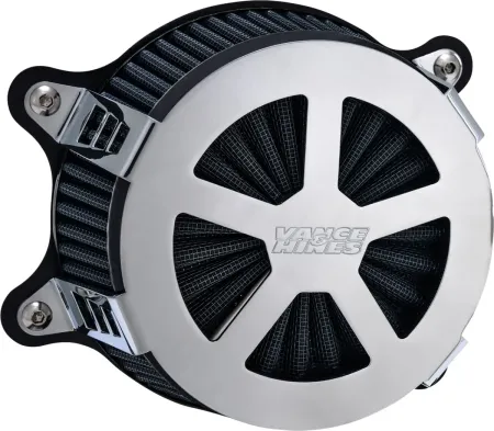 Vance & Hines V02 Radiant V Air Cleaner In Chrome Finish For 2008-2017 HD Softail, Touring And Trike Models (71460)
