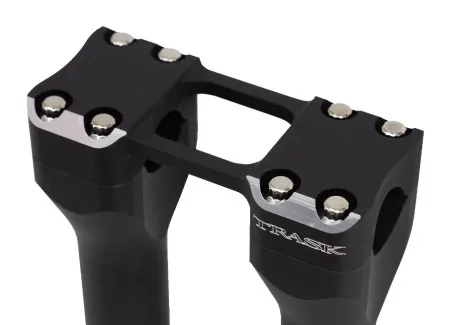 Trask Performance 6 Inch Assault Handlebar Risers With 1 Inch Clamping Area In Reverse Cut Finish (TM-8602-6RC)