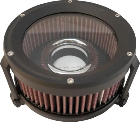 Trask Performance Assault Charge High Flow Air Cleaner Kit In Black For Harley Davidson 2000-2017 Twin Cam with Delphi EFI Cable Throttle, 1999-2006 Big Twin with CV Carbs *Does Not fit S&S T111 (TM-1021BK)