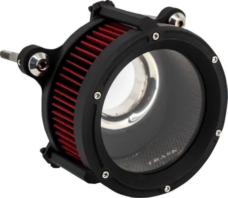 Trask Performance Assault Charge High Flow Air Cleaner Kit In Black For 2018-2024 Softail, 2017-2025 Touring & Trike M8 (Gen 1) Models (TM-1023BK)