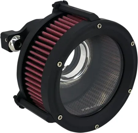 Trask Performance Assault Charge High Flow Air Cleaner Kit In Black For Harley Davidson 1991-2020 Sportster Models (TM-1022-BK)