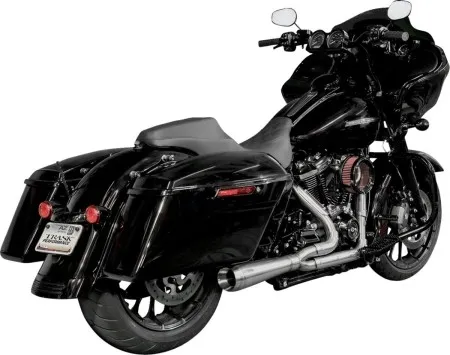 Trask Performance 2-into-1 Assault Exhaust System In Brushed Stainless For Harley Davidson 2017-2023 Touring Models (TM-5010)
