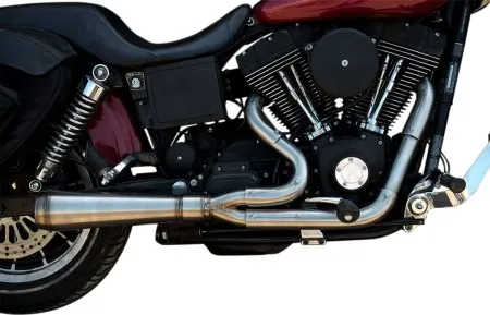 Trask Performance Assault 2:1 Exhaust System In Brushed Stainless For Harley Davidson 1999-2005 Dyna Models With Mid Or Forward Controls (TM-5021)