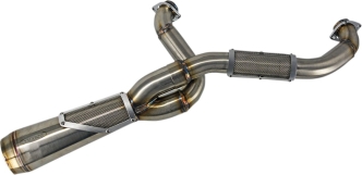 Trask Performance Big Sexy 2 Into 1 Stainless Steel Exhaust System For Harley Davidson 2017-2024 M8 Touring Models (TM-5110)