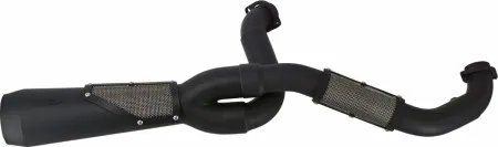 Trask Performance Big Sexy 2 Into 1 Exhaust System In Black For Harley Davidson 2017-2024 M8 Touring Models (TM-5110BK)