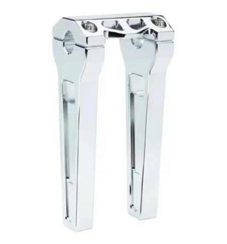LA Choppers 8 Inch Straight Risers In Chrome With 1 Inch Clamping Diameter (LA-7470-08C)