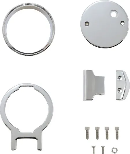 LA Choppers Single Gauge Mount In Chrome For LA Choppers Performance Risers (LA-7397-01C)
