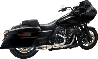 Vance & Hines Hi-Output 2 Into 1 Exhaust System With PCX Technology In Brushed Stainless Steel For Harley Davidson 2017-2023 Touring Models (27321)