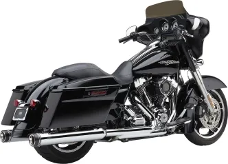 Cobra Gen 2 Neighbour Haters Slip-Ons In Chrome For Harley Davidson 1995-2016 Touring Models (6276)