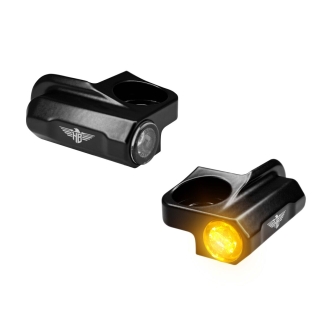 Heinz Bikes Nano Turn Signals In Black For 2021-2023 Sportster S RH1250 Models (HBTSN-RH)