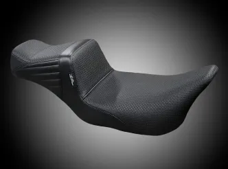 Le Pera TailWhip Daddy Long Legs Basket Weave Seat For Harley Davidson 2008-2023 Touring Models (LK-587DLBW)