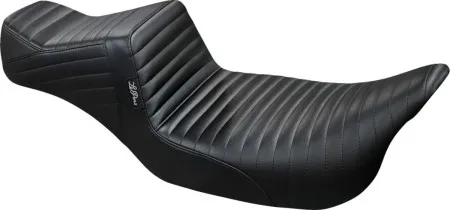 Le Pera TailWhip Daddy Long Legs Pleated Seat In Black For Harley Davidson 2008-2025 Touring Models (excl. 23-25 VVT Models) (LK-587DLPT)