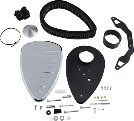 Baron Air Cleaner Kit Big Air  Comet Chrome (BA-2020-06)