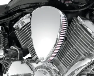 Baron Air Cleaner Kit Big Air Smooth Chrome (BA-2062-00)