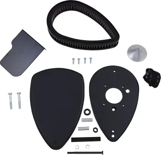 Baron Air Cleaner Kit Big Air Smooth Chrome Black (BA-2062-00B)