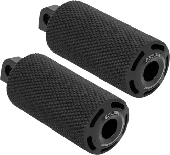 Arlen Ness Cush Footpeg Set In Black For Harley Davidson 2018-2024 Softail & 2021-2024 RH1250 Sportster S Models (400-032)