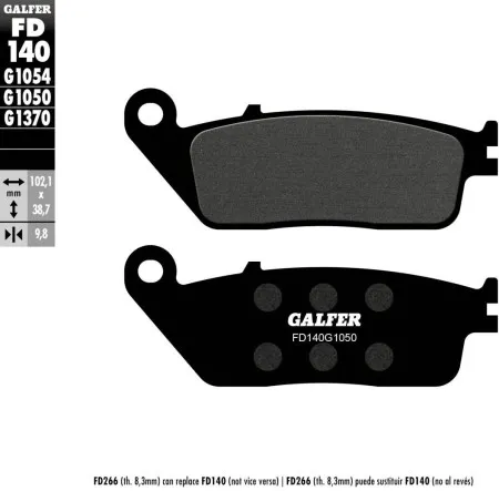 Galfer Brake Pad Scooter Organic (FD140G1050)
