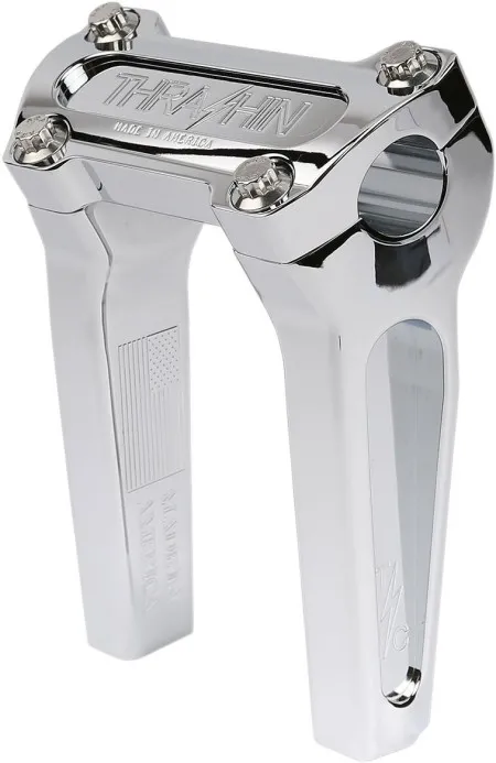 Thrashin Supply Co. 6 Inch Straight OG Handlebar Riser In Chrome Finish (TSC-6000-3)