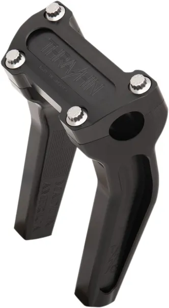 Thrashin Supply Co. 6.5 Inch Tall Pullback OG Handlebar Riser In Black Finish (TSC-6525-1)
