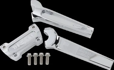 Thrashin Supply Co. 8 Inch Straight OG Handlebar Riser In Chrome Finish (TSC-8000-3)