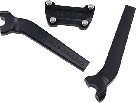 Thrashin Supply Co. 9.5 Inch Tall Pullback OG Handlebar Riser In Black Finish (TSC-9525-1)