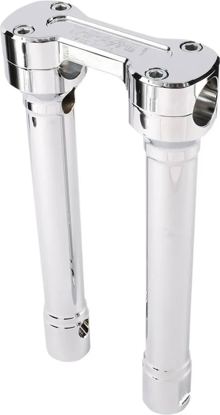 Thrashin Supply Co. 10 Inch Tall Hole Shot Handlebar Riser In Chrome Finish For Harley Davidson (TSC-1010-3)