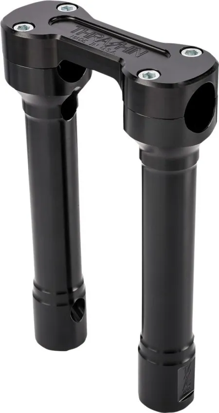 Thrashin Supply Co. 8 Inch Tall Hole Shot Handlebar Riser In Black Finish For Harley Davidson (TSC-8100-1)