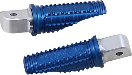 Thrashin Supply Co. Burn Rear Footpegs In Blue For Harley Davidson 2018-2025 M8 Softail Models (16202074)