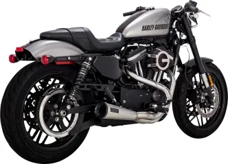 Vance & Hines 2-into-1 Upsweep Exhaust System With PCX Technology In Stainless Steel For 2014-2022 HD Sportster Models (27327)