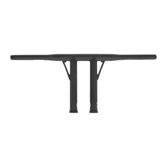 Burly Brand Folsom 10 Inch Handlebar In Matte Black Finish For Harley Davidson 1982-2023 Models With Mechanical & E-Throttle With 3 1/2 Inch Mount Bolt Spacing (B12-5504TB)
