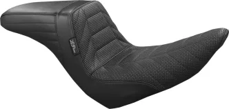 Le Pera KickFlip Track Pleat Seating For Harley Davidson 2018-2023 Softail FXLR/FXLRS/FXLRST Low Rider & FLSB Sport Glide Models (LYR-590TRKPLT)