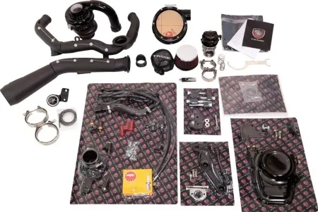 Trask Performance Tornado Turbo Performance Kit In Black For Harley Davidson M8 Models (TM-7600-BK)