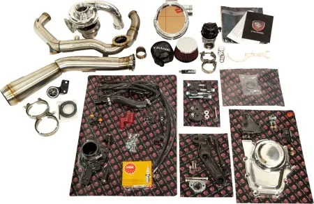 Trask Performance Tornado Turbo Performance Kit In Polished Stainless Steel For Harley Davidson M8 Models (TM-7600-PO)