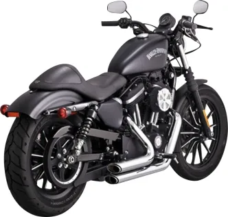 Vance & Hines Shortshots Staggered Exhaust System With PCX Technology In Chrome Finish For 2014-2022 HD Sportster Models (17329)