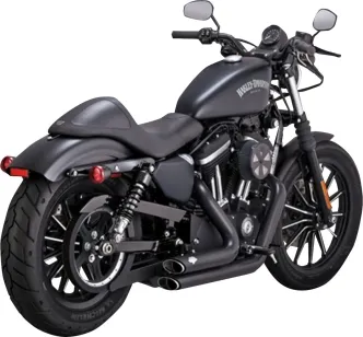 Vance & Hines Shortshots Staggered Exhaust System With PCX Technology In Black Finish For 2014-2022 HD Sportster Models (47329)
