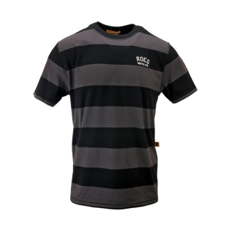 Roeg Cody Striped T-Shirt - Black/Grey - Medium (ARM943029)