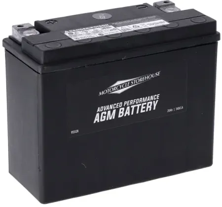 MCS Advance Series AGM Sealed Battery 12V, 20AH, 340CCA For Harley Davidson 1980-1996 Touring Models (SVR18)