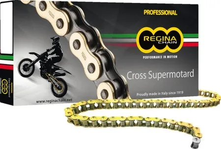 Regina Chains 126 RX3 126 Clip Link 428 Non-seal Drive Chain / GOLD|NATURAL (126RX3/004)