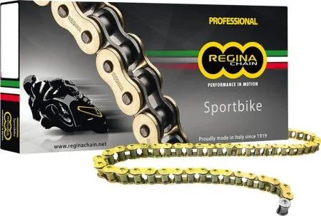 Regina Chains 135 ZRP 114 Rivet Link 520 Z-ring Replacement Drive Chain / GOLD|NATURAL (135ZRP/00B)