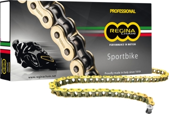 Regina Chains 135 ZRP 96 Rivet Link 520 Z-ring Replacement Drive Chain / GOLD|NATURAL (135ZRP/002)