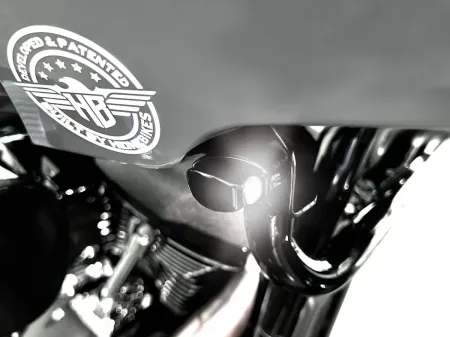 Heinz Bikes ST Nano Turn Signals In Black For Harley Davidson 2022-2024 FXLRST Low Rider ST & 2022 FXRST El Diablo Models (HBTSN-ST-PL)