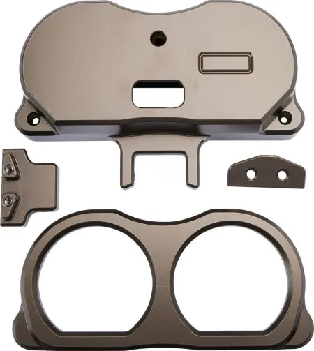 LA Choppers Dual Gauge Mount In Bronze For LA Choppers Performance Risers For Harley Davidson 2015-2022 Touring Models (LA-7397-03Z)