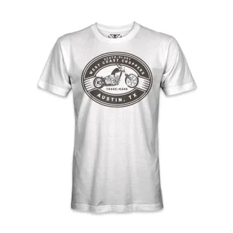 West Coast Choppers Death Glory Trade-mark T-shirt White Size 3XL (ARM737289)